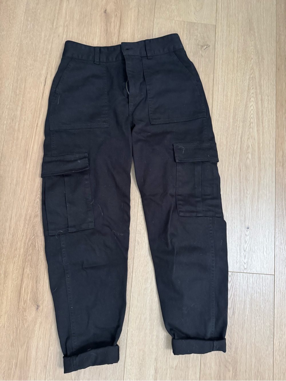 TNA Black women's Cargo Pants with Utility Pockets